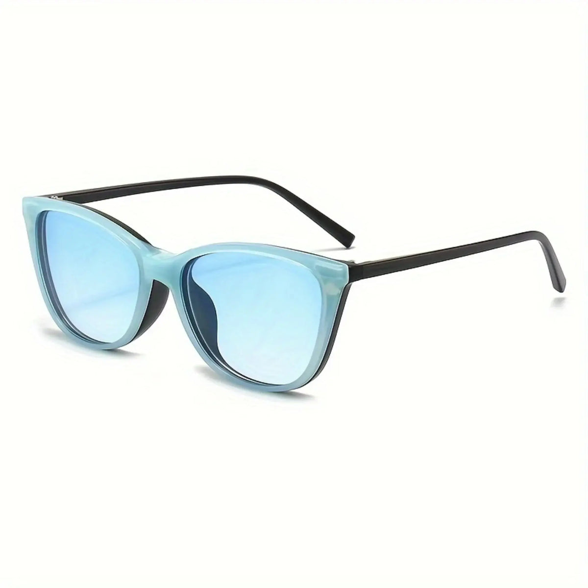ChromaSwitch 6-in-1 Magnetic Sunglasses JO with blue lenses and stylish black frame.