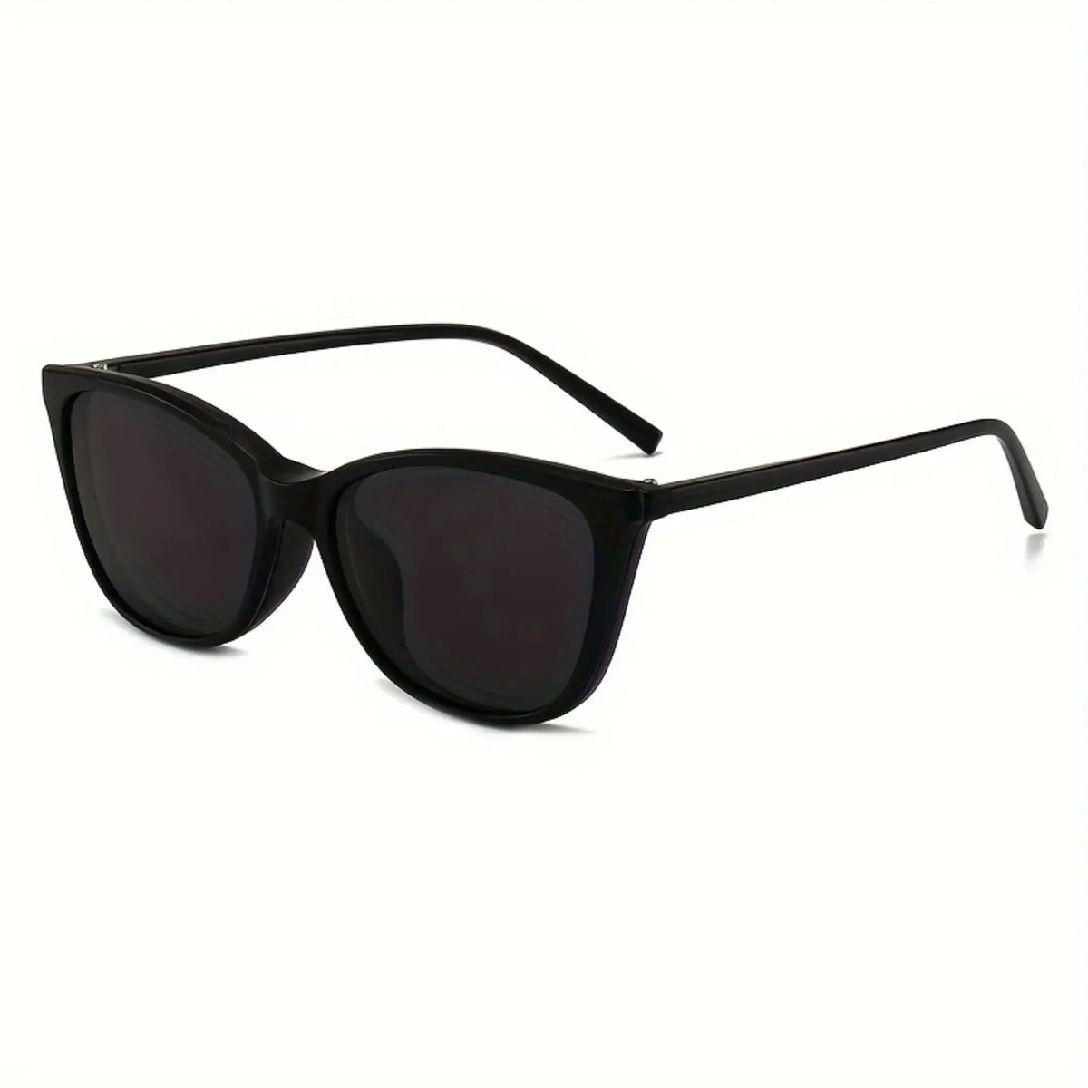 ChromaSwitch 6-in-1 Magnetic Sunglasses JO stylish black frame eyewear with large lenses for versatile looks.